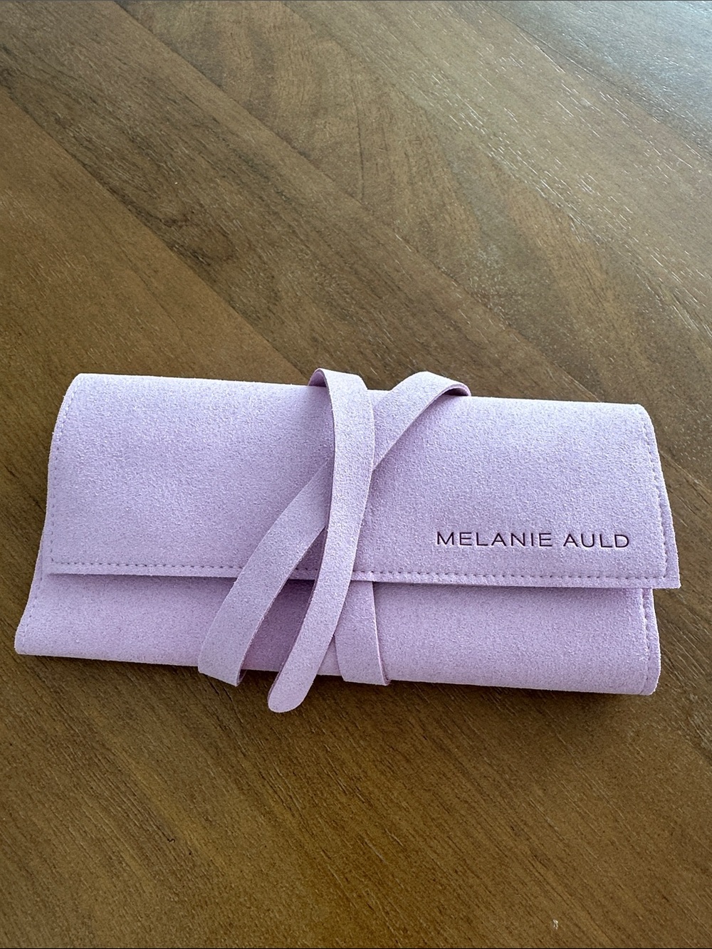 lavender color jewelry bag